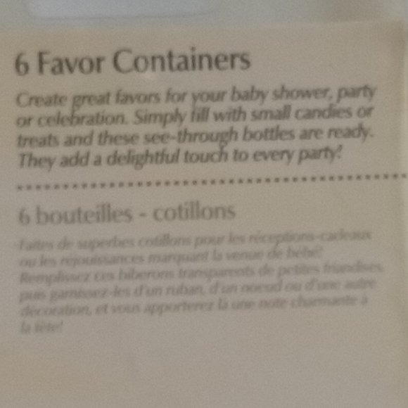 COPY - Wilton Mini Baby Bottles Shower Favors NWL 6 Count Accents Gifts Dollhou… - Picture 3 of 5